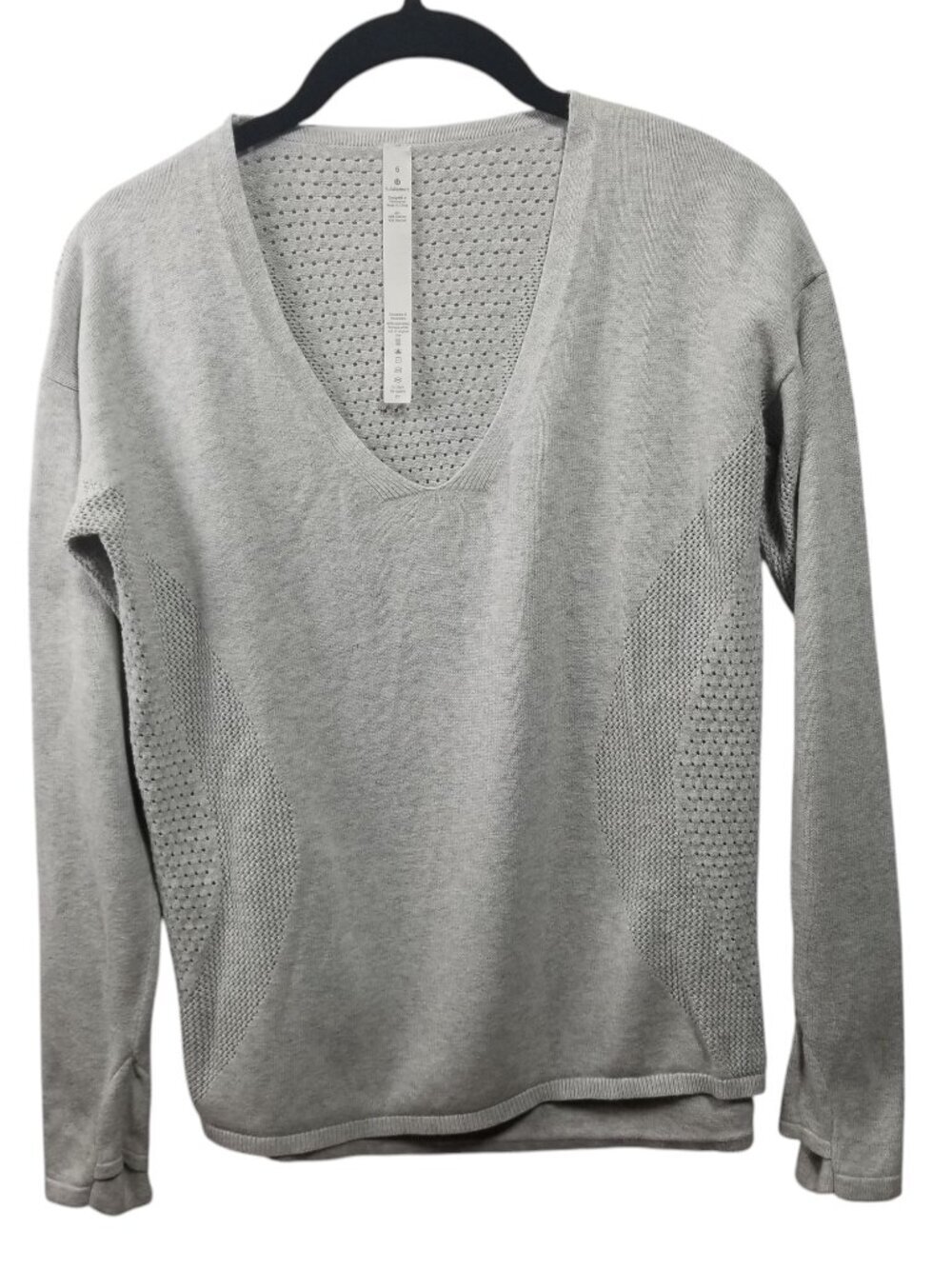 Lululemon Women's Knit Still Movement Sweater Sz 6